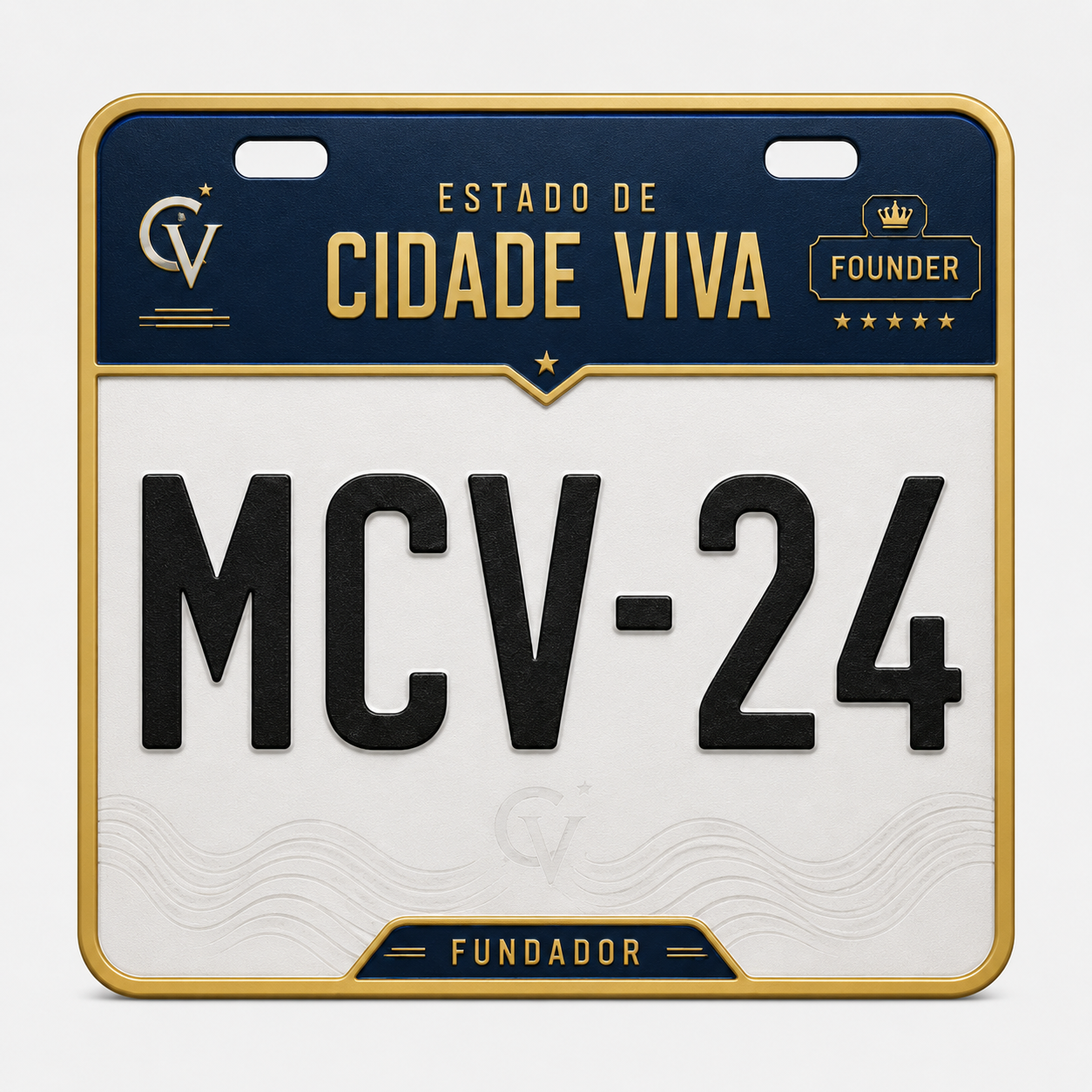 Placa Fundador de moto