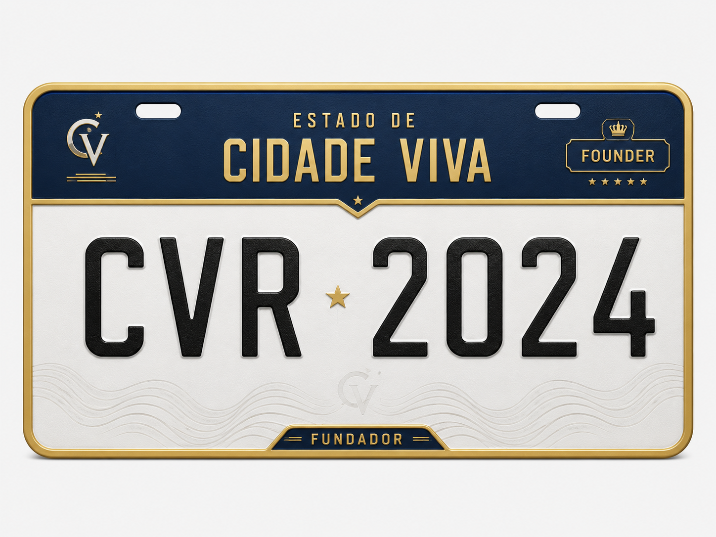 Placa CVR 2024 Fundador
